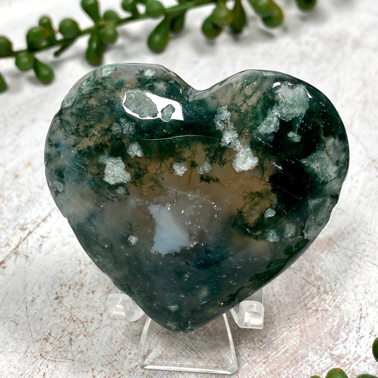 moss agate heart MOSH-07 - Nature's Magick