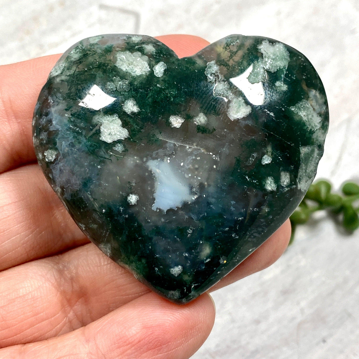 moss agate heart MOSH-07 - Nature's Magick