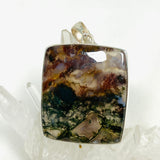 Moss Agate Rectangular Pendant KPGJ3629 - Nature's Magick