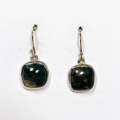 Moss Agate Square Earrings KEGJ1310 - Nature's Magick