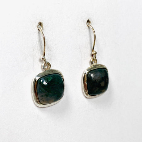 Moss Agate Square Earrings KEGJ1310 - Nature's Magick