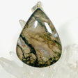 Moss Agate Teardrop Pendant KPGJ3624 - Nature's Magick