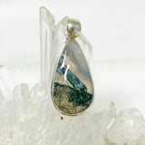 Moss Agate Teardrop Pendant KPGJ3625 - Nature's Magick