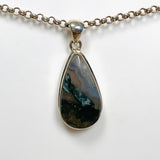 Moss Agate Teardrop Pendant KPGJ3625 - Nature's Magick