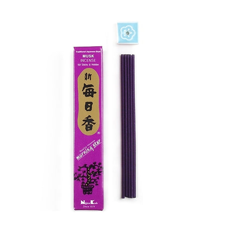 Morning Star Musk incense sticks by Nippon Kodo, 50 stick packet