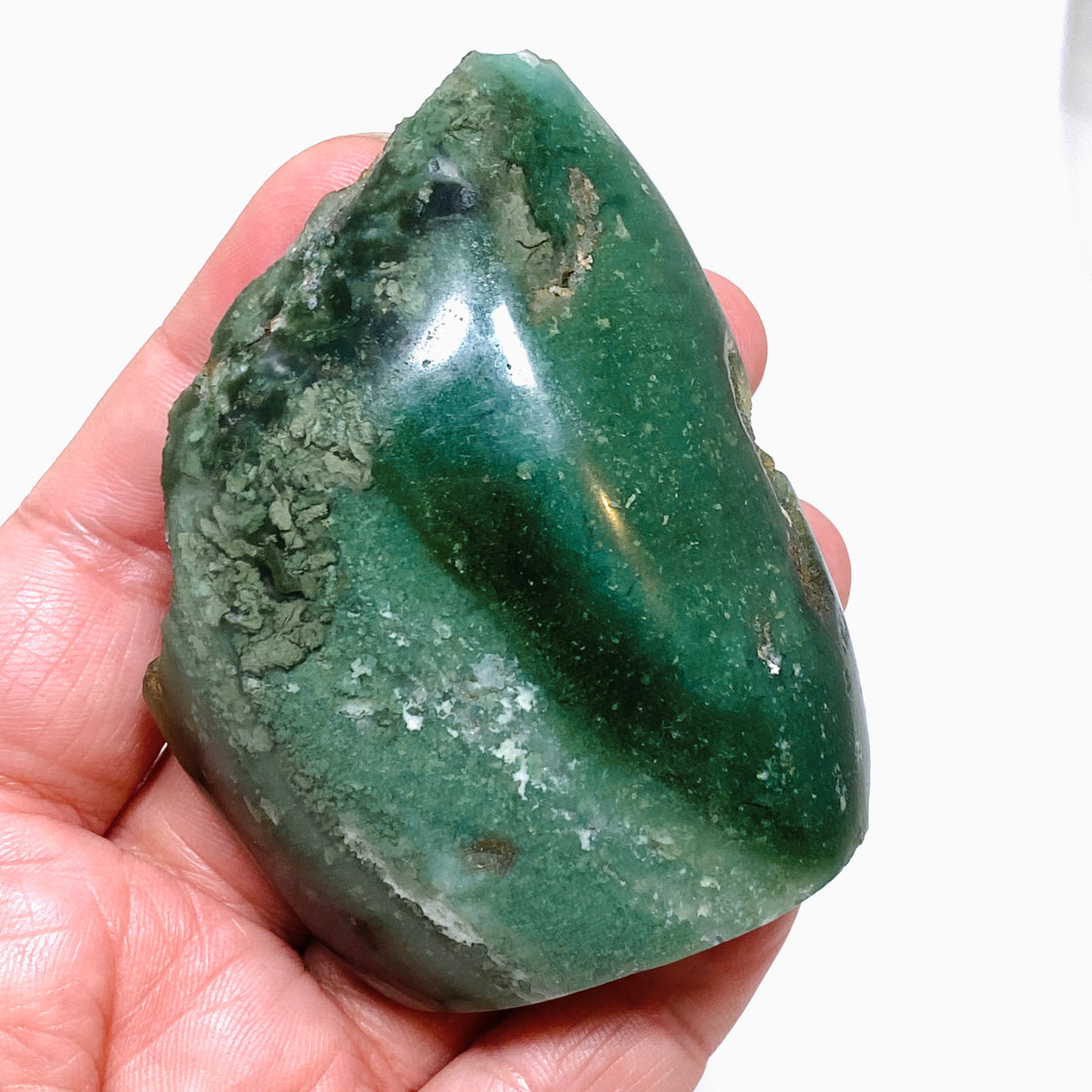 Mtorolite - Chrome Chrysoprase Semi-polished Freeform - Zimbabwe CR2363