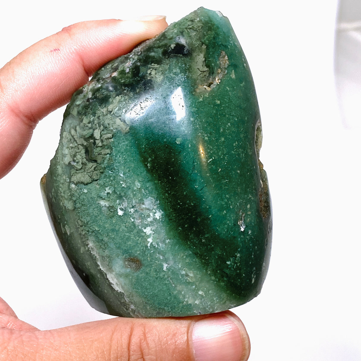 Mtorolite - Chrome Chrysoprase Semi-polished Freeform - Zimbabwe CR2363