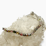 Multi-coloured Tourmaline Lariat Bracelet