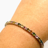 Multi-coloured Tourmaline Lariat Bracelet