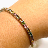 Multi-coloured Tourmaline Lariat Bracelet