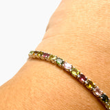 Multi-coloured Tourmaline Lariat Bracelet