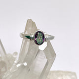 Mystic Topaz Oval Faceted Stone in a Decorative Setting R4831
