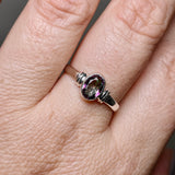 Mystic Topaz Oval Faceted Stone in a Decorative Setting R4831