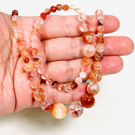 Natural Gemstone Graduated Beads Necklace and Bracelet Set - Nature's Magick