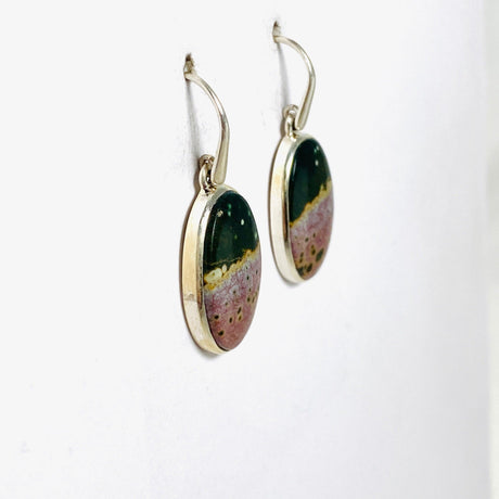 Ocean Jasper Oval Earrings PEGJ136 - Nature's Magick