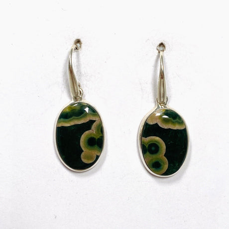 Ocean Jasper Oval Earrings PEGJ159 - Nature's Magick