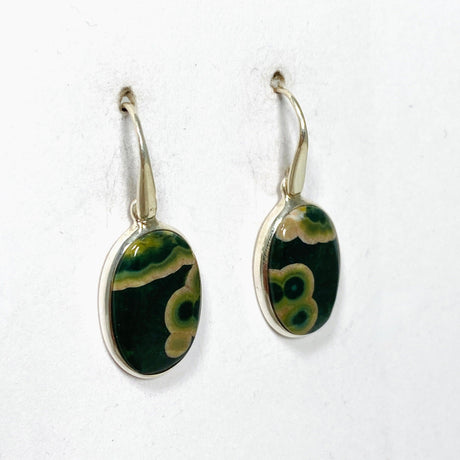 Ocean Jasper Oval Earrings PEGJ159 - Nature's Magick