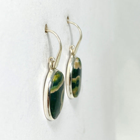 Ocean Jasper Oval Earrings PEGJ159 - Nature's Magick