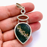 Ocean Jasper, Prasiolite and Pink Tourmaline Multi-stone Pendant MT500-OJ