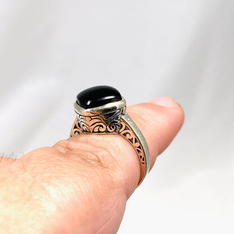 Onyx Boho Style Square Ring R3911 - Nature's Magick