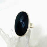 Onyx Faceted Oval Ring Size 11 PRGJ434 - Nature's Magick