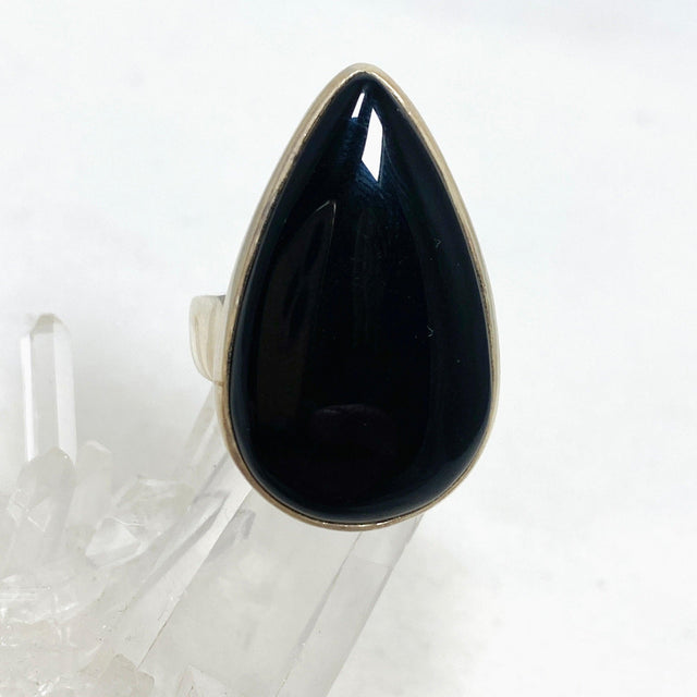 Onyx Teardrop Ring Size 11 PRGJ432 - Nature's Magick