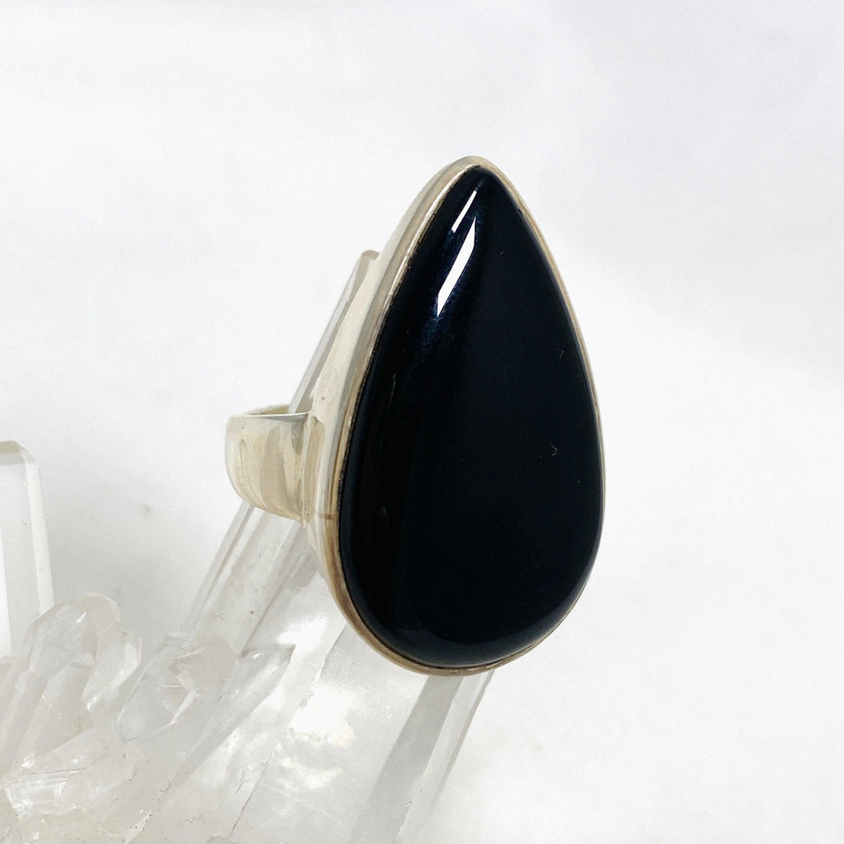 Onyx Teardrop Ring Size 11 PRGJ432 - Nature's Magick