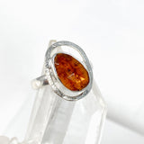 Orange Kyanite Faceted Ring s.7 LRGJ-06