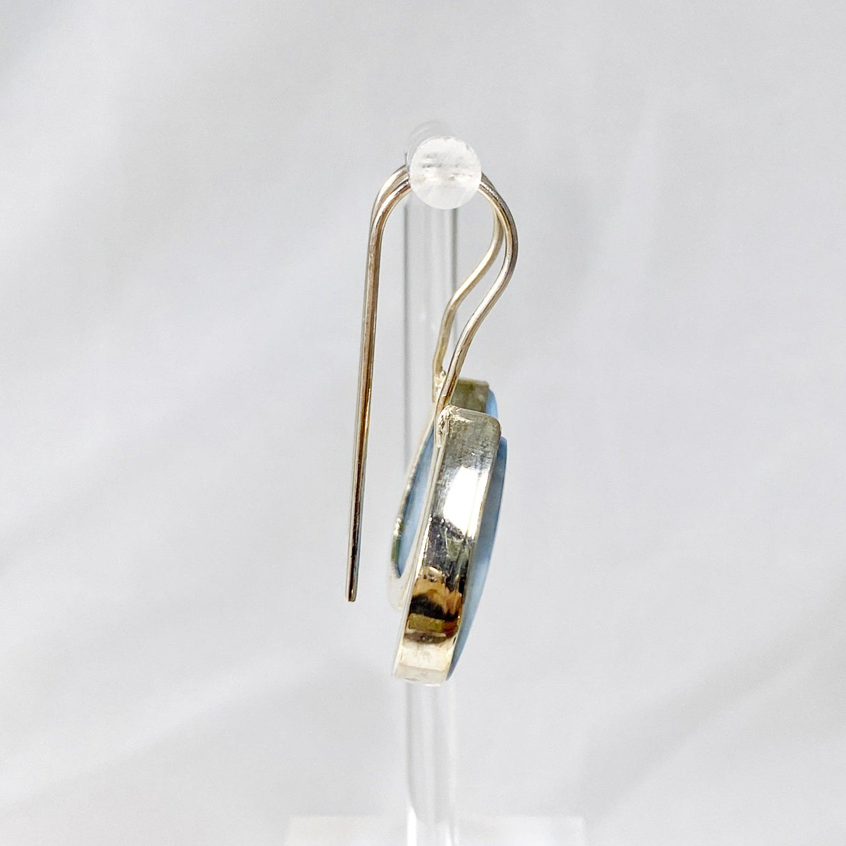 Owyhee 'Blue Opal' fixed hook teardrop earrings KEGJ1028 - Nature's Magick