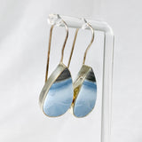 Owyhee 'Blue Opal' fixed hook teardrop earrings KEGJ482 - Nature's Magick