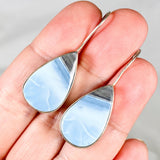 Owyhee 'Blue Opal' fixed hook teardrop earrings KEGJ482 - Nature's Magick