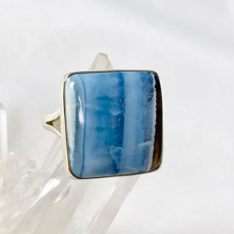 Owyhee 'Blue Opal' square ring s.11 KRGJ2324 - Nature's Magick