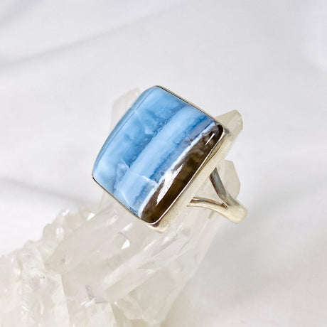 Owyhee 'Blue Opal' square ring s.11 KRGJ2324 - Nature's Magick