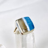 Owyhee 'Blue Opal' square ring s.7 KRGJ2325 - Nature's Magick