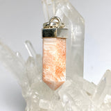 Peach Scolecite Capped Point Pendant PPGJ1240