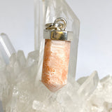 Peach Scolecite Capped Point Pendant PPGJ1240