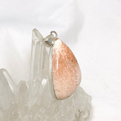 Peach Scolecite Freeform Pendant KPGJ4526 - Nature's Magick