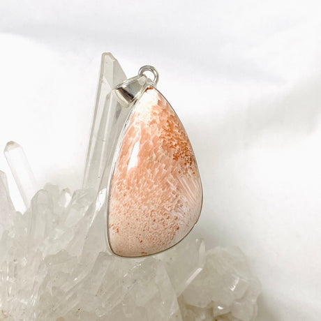 Peach Scolecite Freeform Pendant KPGJ4526 - Nature's Magick