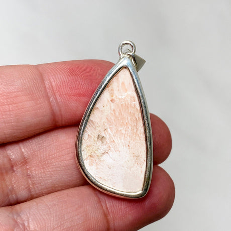 Peach Scolecite Freeform Pendant KPGJ4526 - Nature's Magick