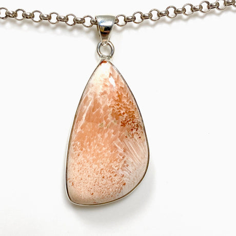 Peach Scolecite Freeform Pendant KPGJ4526 - Nature's Magick