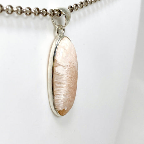 Peach Scolecite Oval Pendant KPGJ4516 - Nature's Magick