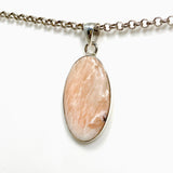 Peach Scolecite Oval Pendant KPGJ4517 - Nature's Magick