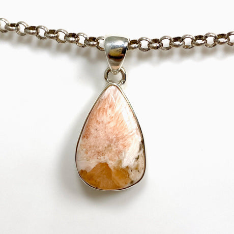 Peach Scolecite Teardrop Pendant KPGJ4518 - Nature's Magick