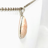 Peach Scolecite Teardrop Pendant KPGJ4519 - Nature's Magick