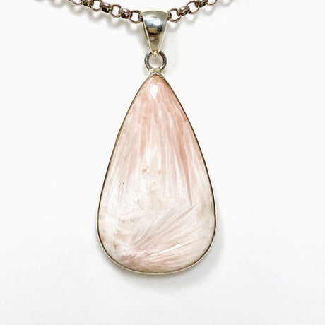 Peach Scolecite Teardrop Pendant KPGJ4521 - Nature's Magick