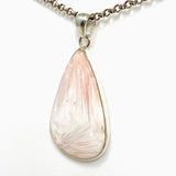 Peach Scolecite Teardrop Pendant KPGJ4521 - Nature's Magick