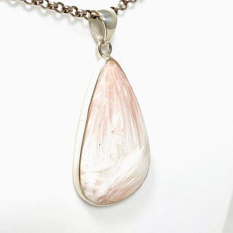 Peach Scolecite Teardrop Pendant KPGJ4521 - Nature's Magick