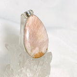 Peach Scolecite Teardrop Pendant KPGJ4522 - Nature's Magick