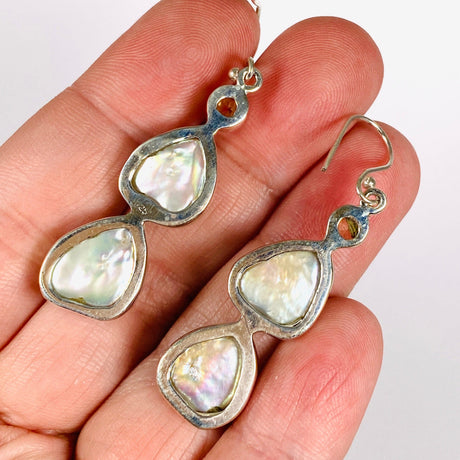 Pearl and Citrine faceted earrings E2530-CT - Nature's Magick