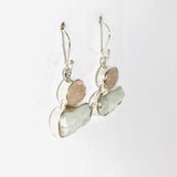 Pearl and Rose Quartz faceted earrings E2393-RQ - Nature's Magick